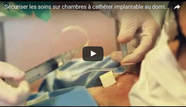 Sécuriser les soins sur chambres à cathéter implantable au domicile