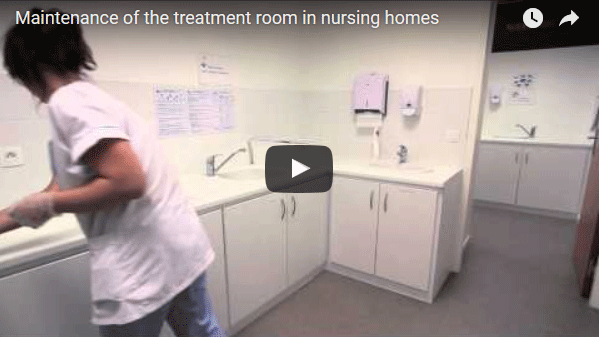 Maintenance of the treatment room in nursing homes