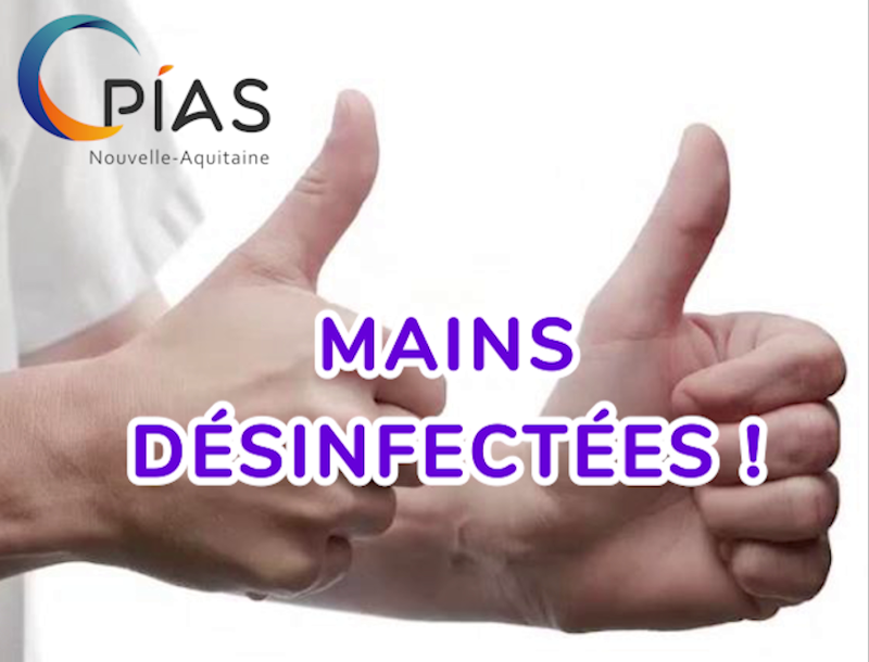 Mains désinfectées !